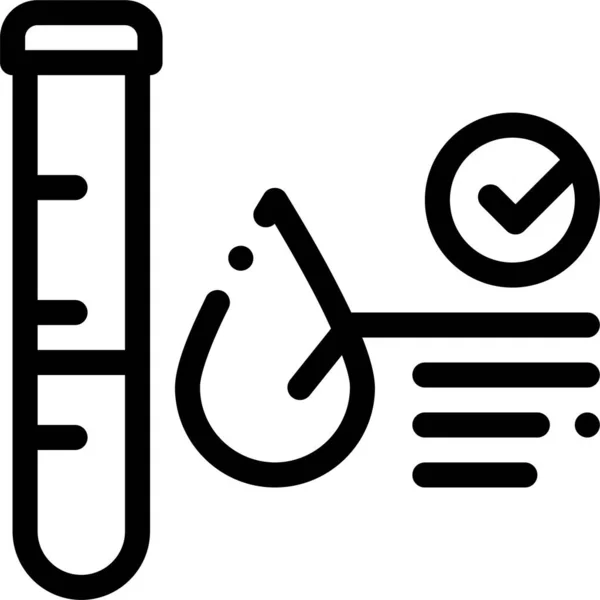 Blood Checkup Good Icon — Wektor stockowy