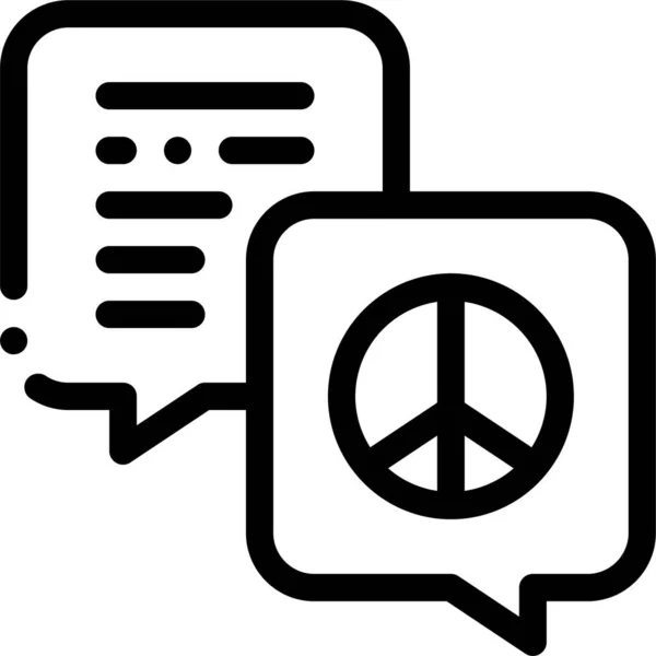 Equality Peace Icon — Stockvector