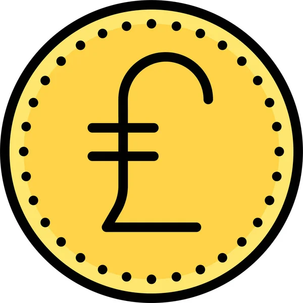 Moneda Moneda Moneda Moneda Icono — Vector de stock