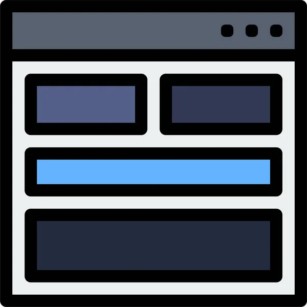 Mitteilung Kontaktformular Symbol — Stockvektor