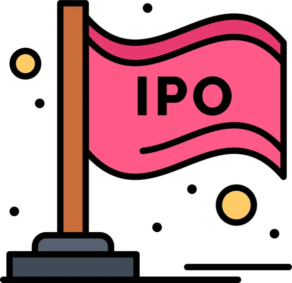 Balkendiagramm Ipo Icon Business Management Kategorie — Stockvektor