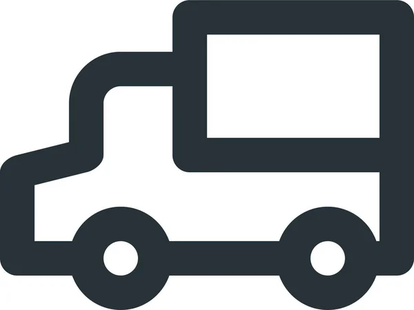 Auto Kurier Express Symbol Umriss Stil — Stockvektor