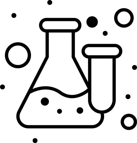 化学烧瓶实验室图标 — 图库矢量图片