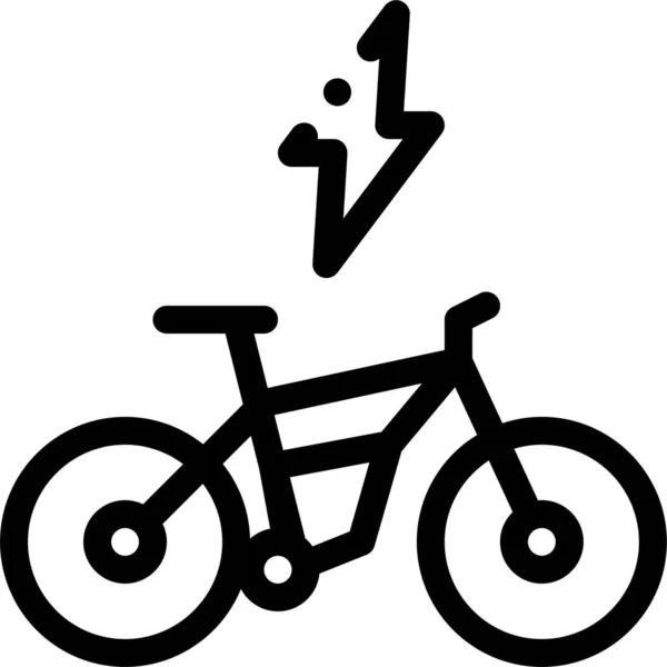 Bicicleta Detalles Icono Bicicleta — Archivo Imágenes Vectoriales