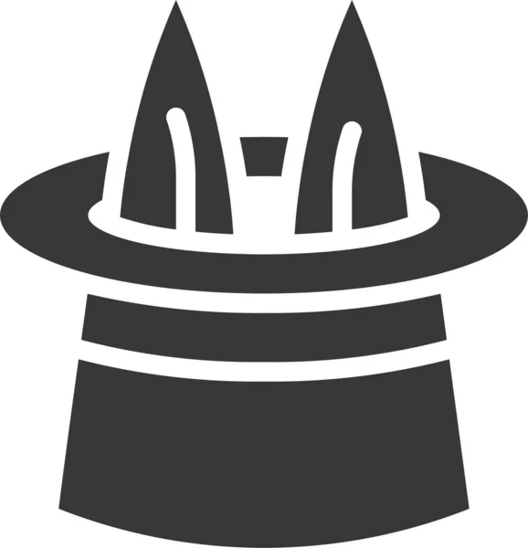 Birthday Celebration Magic Hat Icon Eventsandentertainment Category — Stock Vector