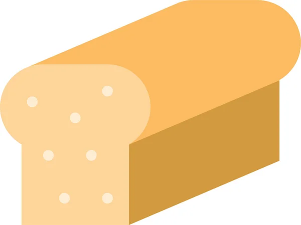 Αρτοποιείο Αρτοποιίας Εικονίδιο Ψωμί Επίπεδη Στυλ — Διανυσματικό Αρχείο