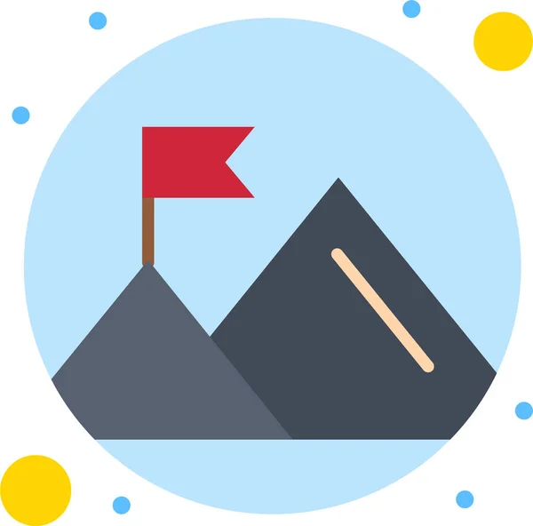 Εικονίδιο Βουνού Επιτευγμάτων — Διανυσματικό Αρχείο