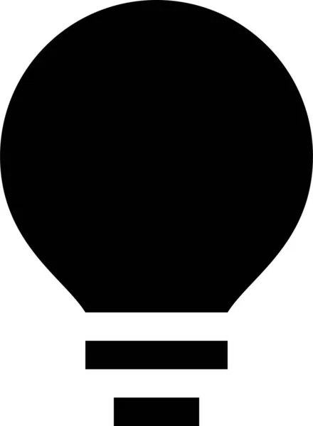 Bulb Light Idea Icon Solid Style — 图库矢量图片