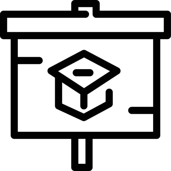 Diagramm Bildungspräsentation — Stockvektor