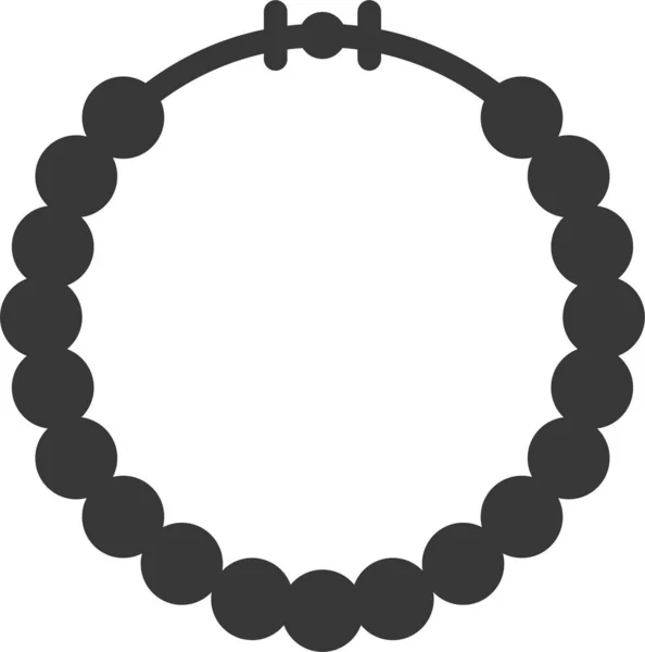 Fashion Gemstone Jewelry Icon Solid Style — Stock vektor