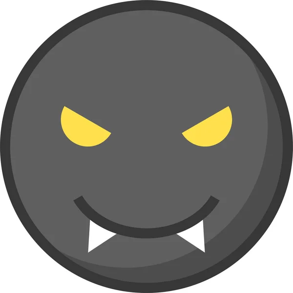 Emoji Emoticon Expressie Icoon Filedoutline Stijl — Stockvector