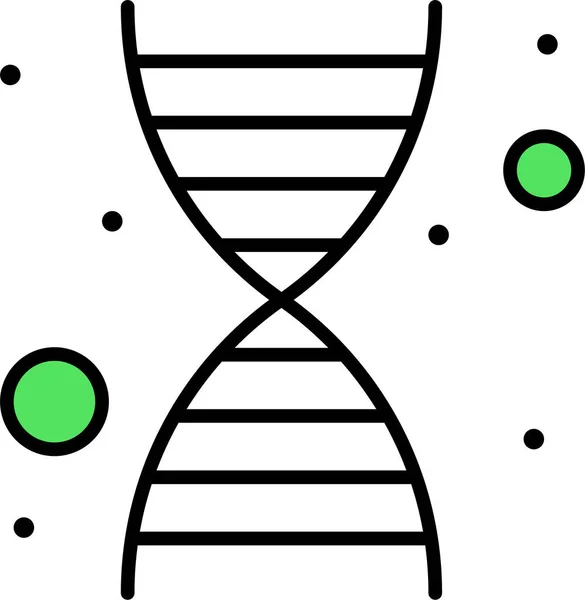 Icona Del Genoma Genetico Del Dna — Vettoriale Stock