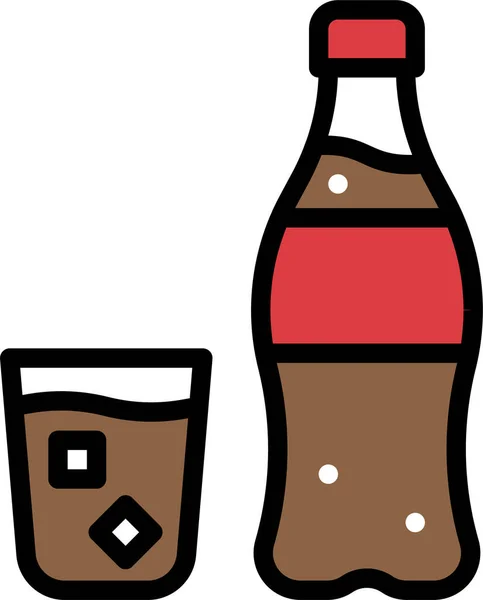 Піктограма Газованої Пляшки Напою — стоковий вектор