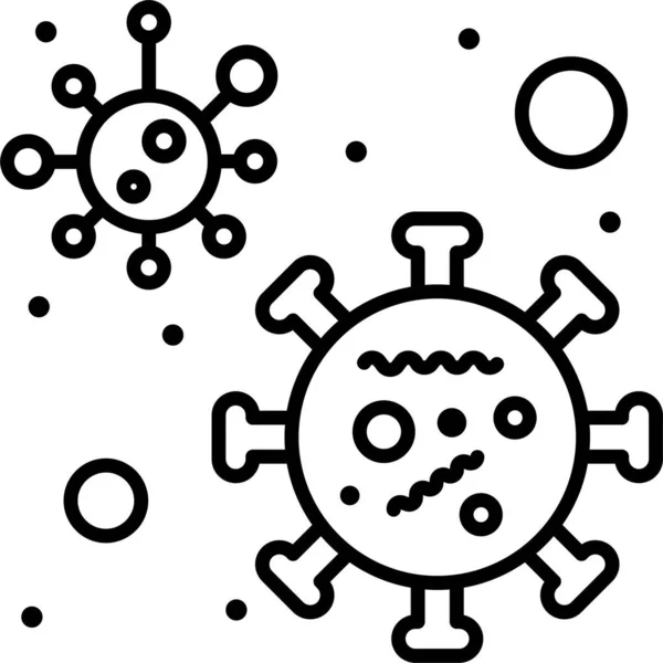 Coronavirus Covid病毒图标 — 图库矢量图片