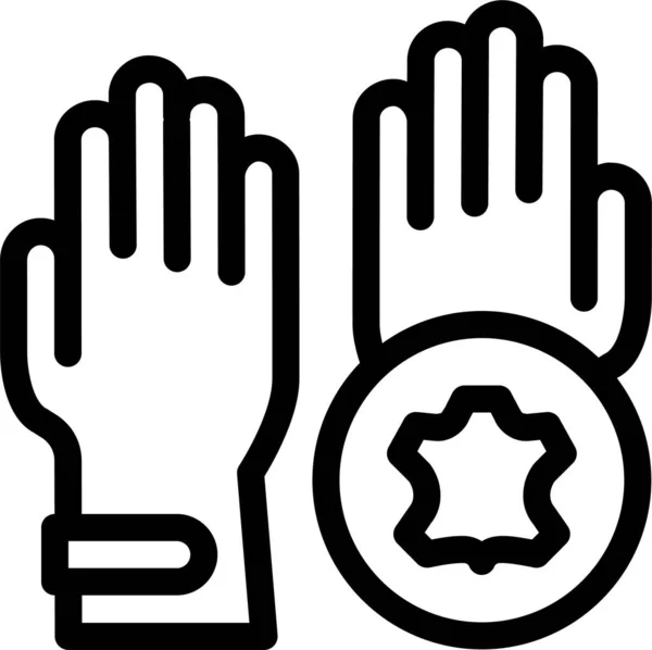 Equipo Guantes Instrumento Icono — Vector de stock