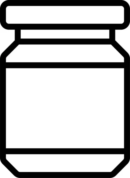Иконка Цвета Бутылки Стиле Наброска — стоковый вектор