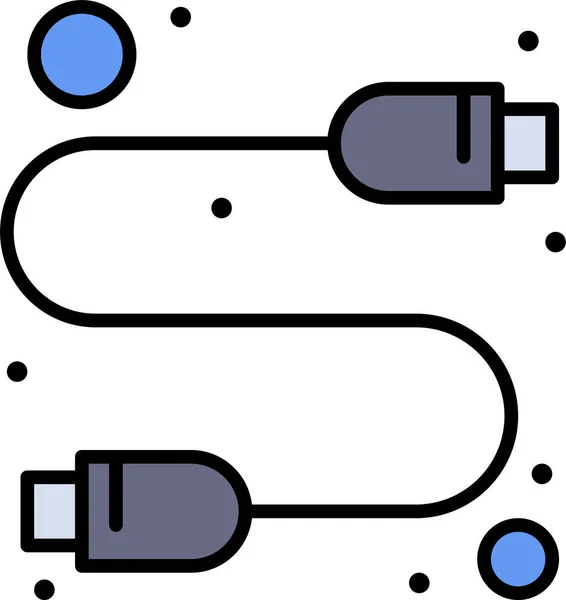 Kabel Computer Hardware Symbol Computerhardware Kategorie — Stockvektor