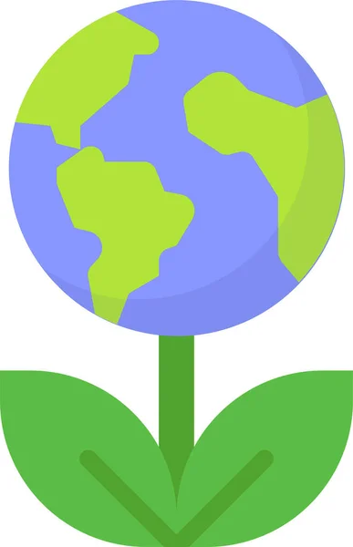 Ícone Ecologia Ambiente Terra — Vetor de Stock