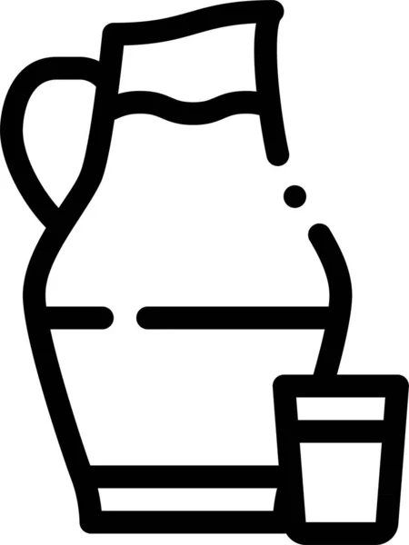 Икона Сырных Молочных Напитков — стоковый вектор