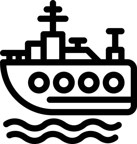 Barco Nadar Icono Transporte — Vector de stock