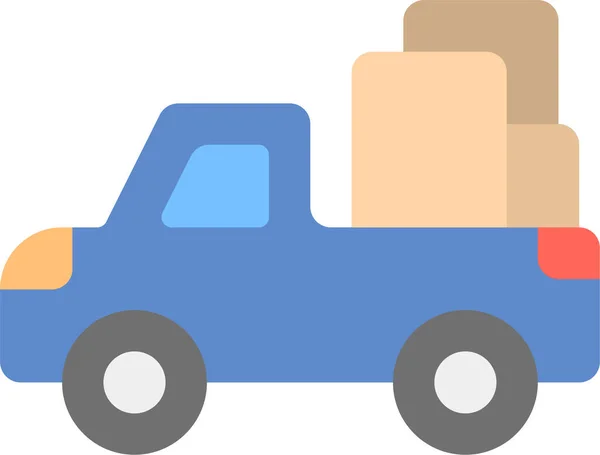 Delivery Digital Logistic Icon Flat Style — Stock Vector