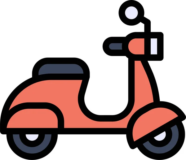 Icône Vélo Véhicule Transport Dans Style Filledoutline — Image vectorielle