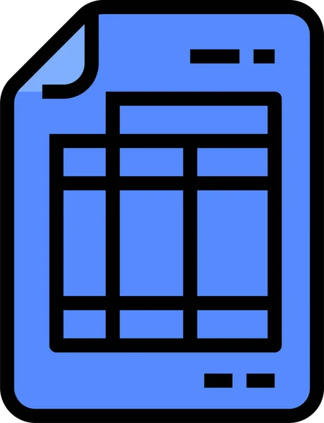 Kontostand Papier Symbol Umrissstil — Stockvektor