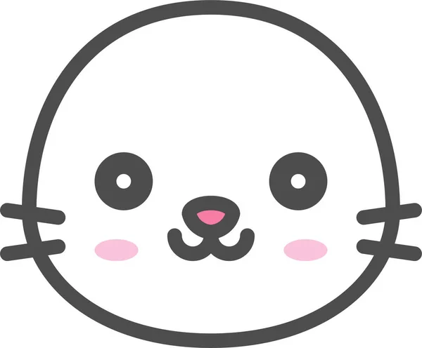 動物のアバター Emojidex 絵文字デックス カスタム絵文字サービス — ストックベクタ