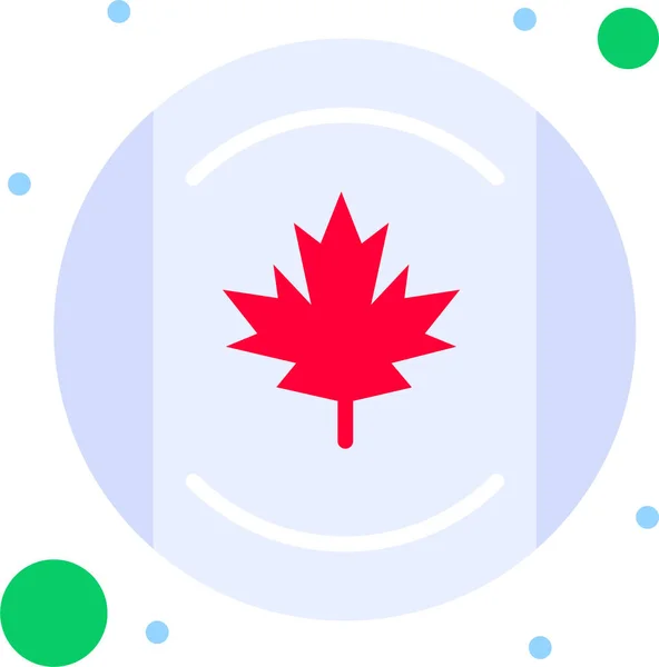 Ícone Dia Círculo Canadense — Vetor de Stock