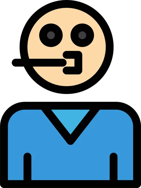 Icono Servicio Personas Avatar — Vector de stock