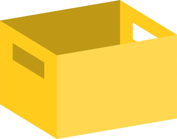 Ikona Logistyki Kontenerów Pudełkowych Płaskim Stylu — Wektor stockowy