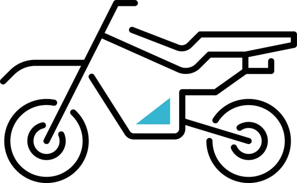Motocicleta Transporte Motociclista Ícone —  Vetores de Stock