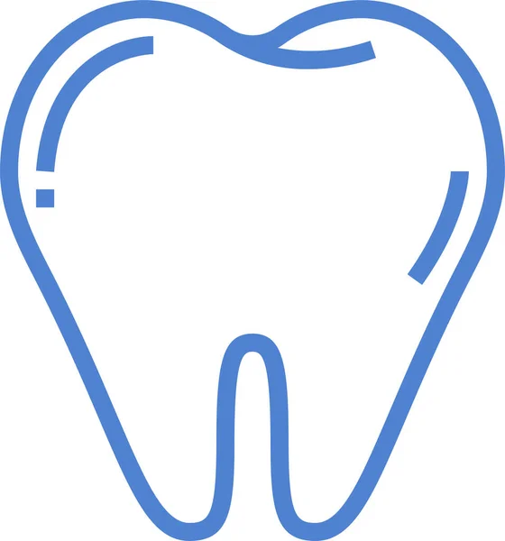 Ícone Médico Higiene Dental Estilo Esboço Preenchido — Vetor de Stock