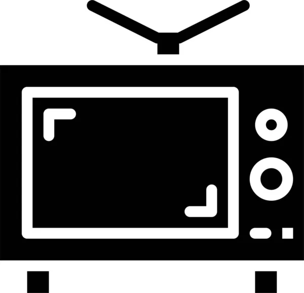 Icona Del Monitor Delle Apparecchiature Elettriche Nella Categoria Dispositivi Elettronici — Vettoriale Stock