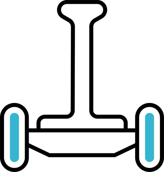 Segway Scooter Icono Transporte — Vector de stock