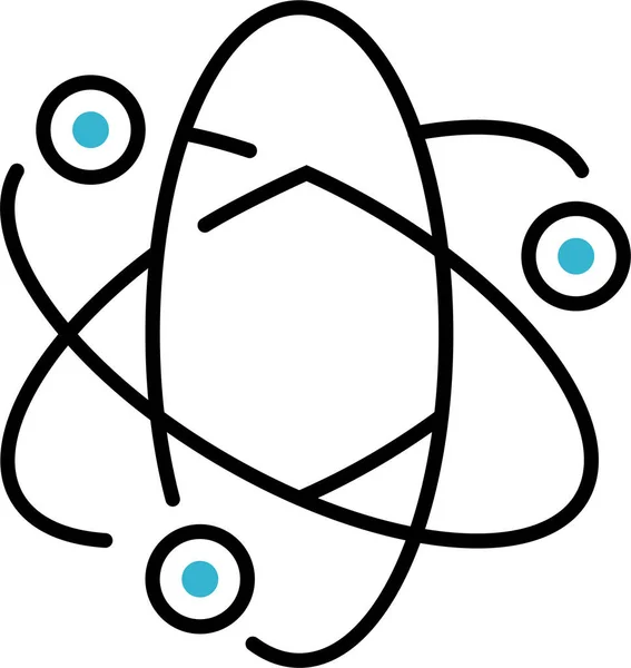 Значок Хімії Атомів Ядра — стоковий вектор