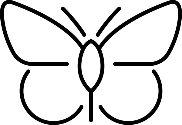 Papillon Papillon Insecte Papillon Icône — Image vectorielle