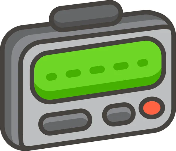 1F4Df Pager Mixed Icon Mixed Category — Stock Vector