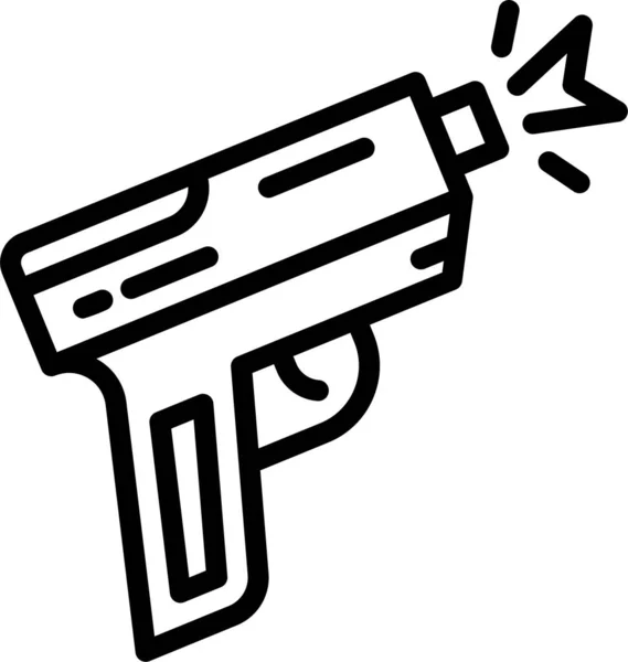 枪枝手枪图标 — 图库矢量图片