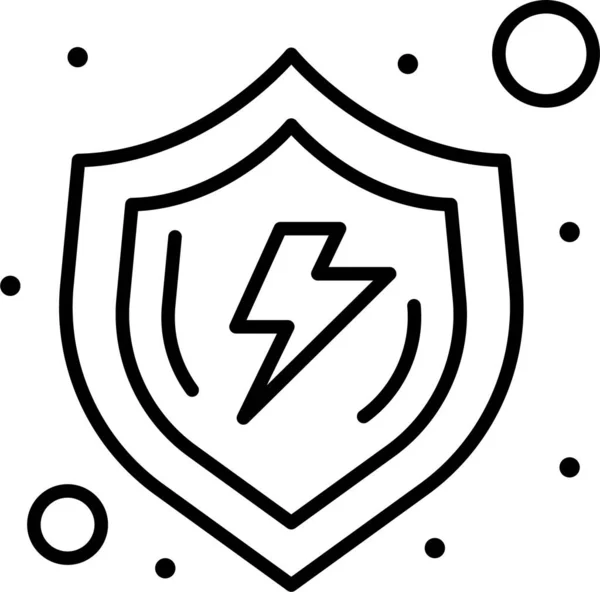 Protect Safe Secure Icon Outline Style — Stock Vector