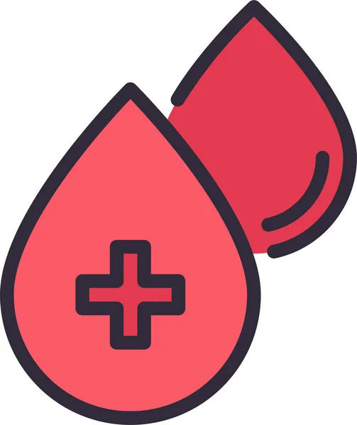 Blood Bloods Caring Icon — Stock Vector