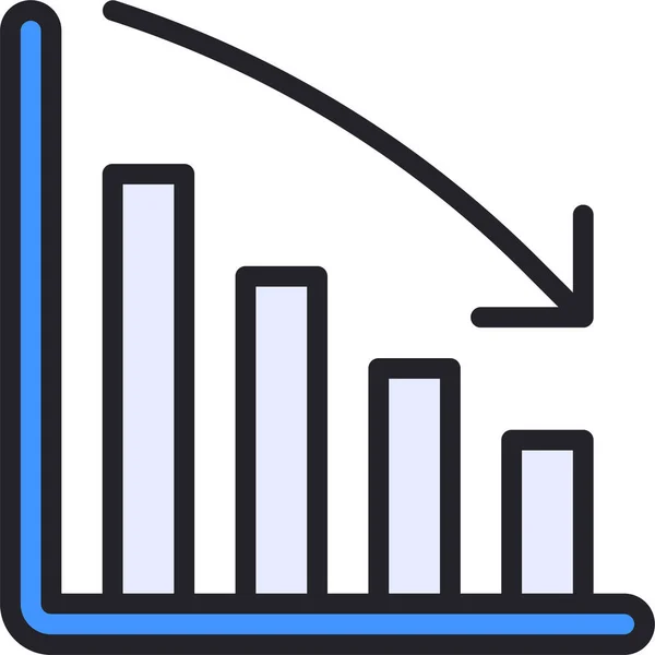 Statistics Bar Graph Icon — Stock Vector