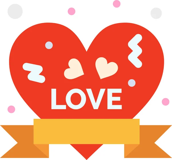 Badge Coeur Insigne Icône Dans Catégorie Amour Romance — Image vectorielle