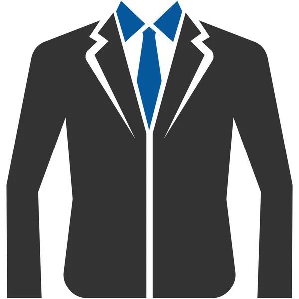 Suit Formal Clothes Icon Solid Style — 스톡 벡터