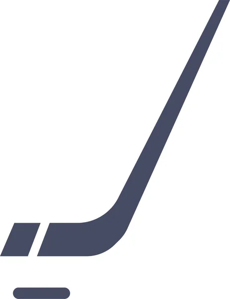 Spel Hockey Ijs Pictogram Solide Stijl — Stockvector