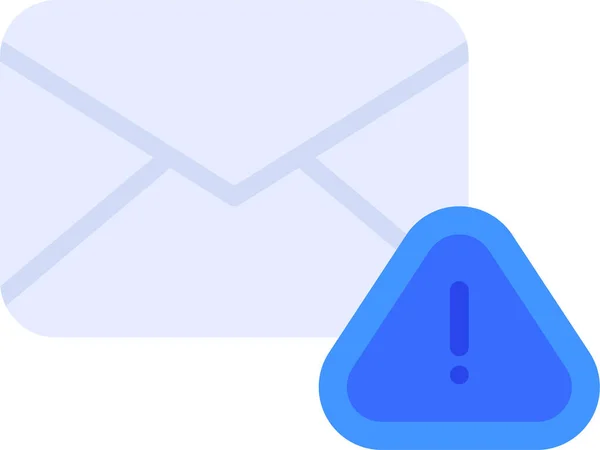 Email Icône Avertissement Urgent — Image vectorielle