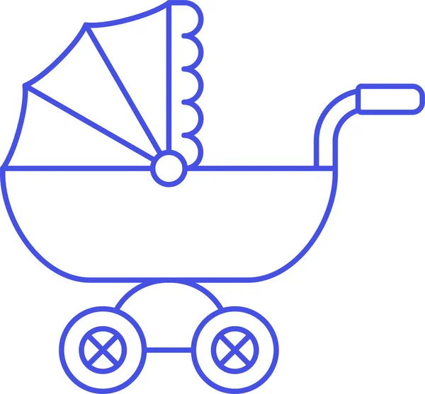 Baby Carriage Family Icon Family Home Category — Stock Vector