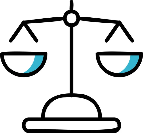 Justicia Elecciones Icono Ley — Archivo Imágenes Vectoriales