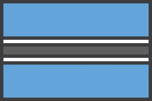 Африканская Ботсвана Икона Страны Стиле Заполненного Контура — стоковый вектор