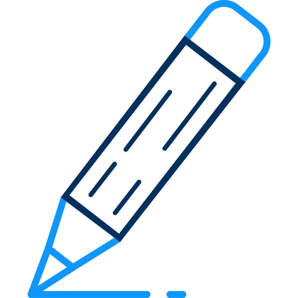 Pencil Write Outline Icon Outline Style — 스톡 벡터